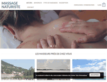 Tablet Screenshot of massage-naturiste.fr